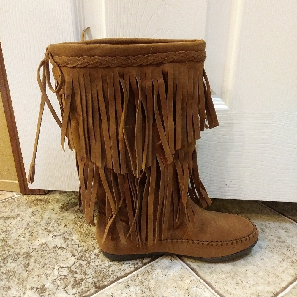 Rampage fringe boots